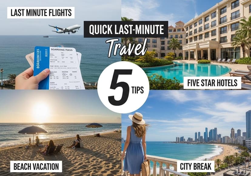 5 Tips For Lastminute Travel